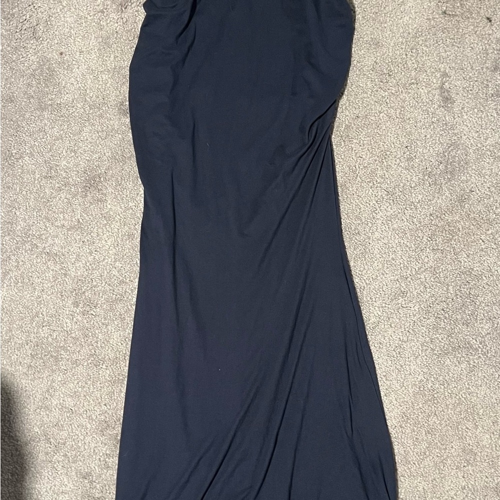 Elegant Black Maternity Maxi Dress